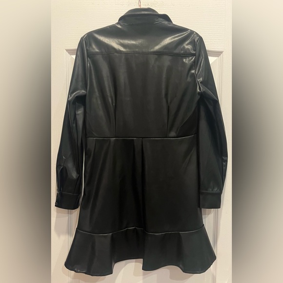 THE SHIRT BY ROCHELLE BEHRENS THE LEATHER DRESS NWT Medium - Picture 5 of 11